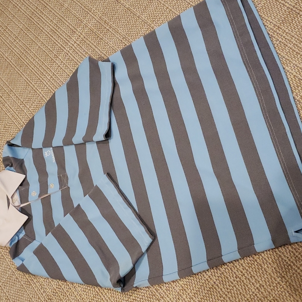 FJ Polo size L , Like New, Blk/Blue,